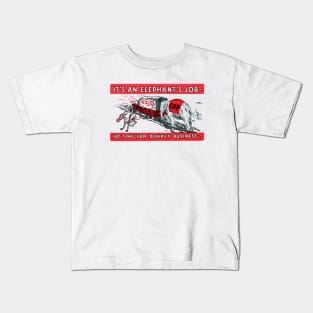 1932 Its An Elephants Job - Herbert Hoover Kids T-Shirt